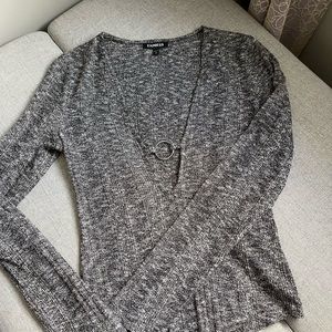 Express bodysuit sweater size S new without tag